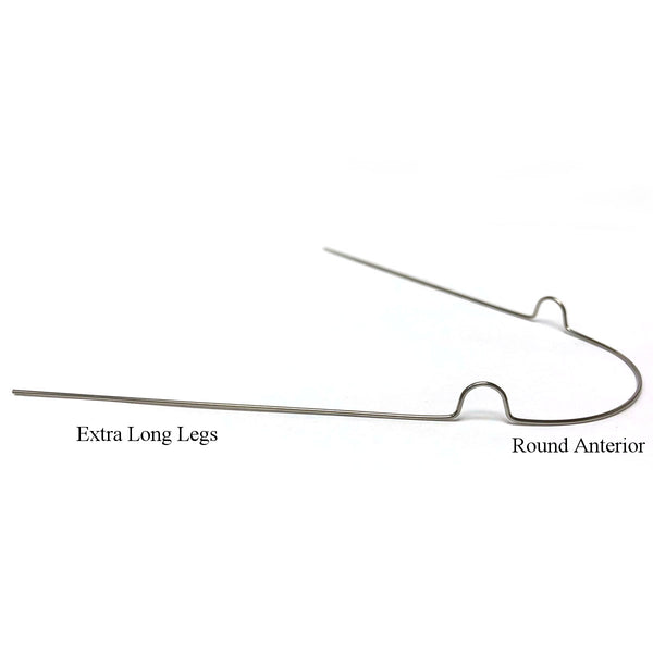 Our new Round Bow Hawley Labial Archwires are manufactured with extra long legs and a round anterior