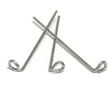 Arrow Clasps are manufactured using .028 and .032 304V stainless steel medium-hard (3/4 hard) wire.