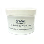 Orthodontic White Flux is a creamy, smooth white flux for soldering stainless steel; use with our .025 silver solder. Can be thinned with distilled water.  