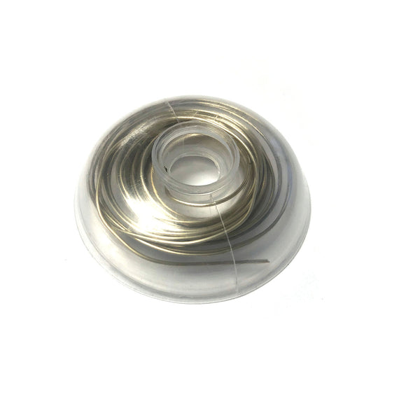 .025 Orthodontic Silver Solder, 5 DWT (1/4 troy ounce) can be used to braze gold, silver or stainless steel.