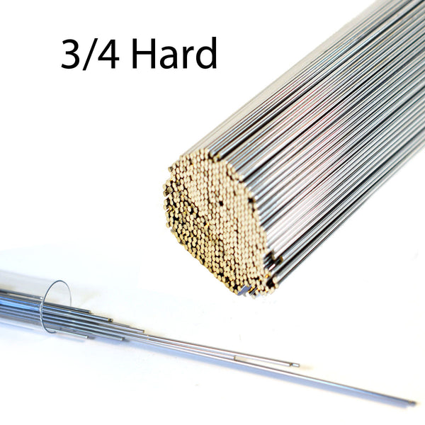 Stainless Steel Straight Wire in 3/4 Hard, 14 inch Lengths